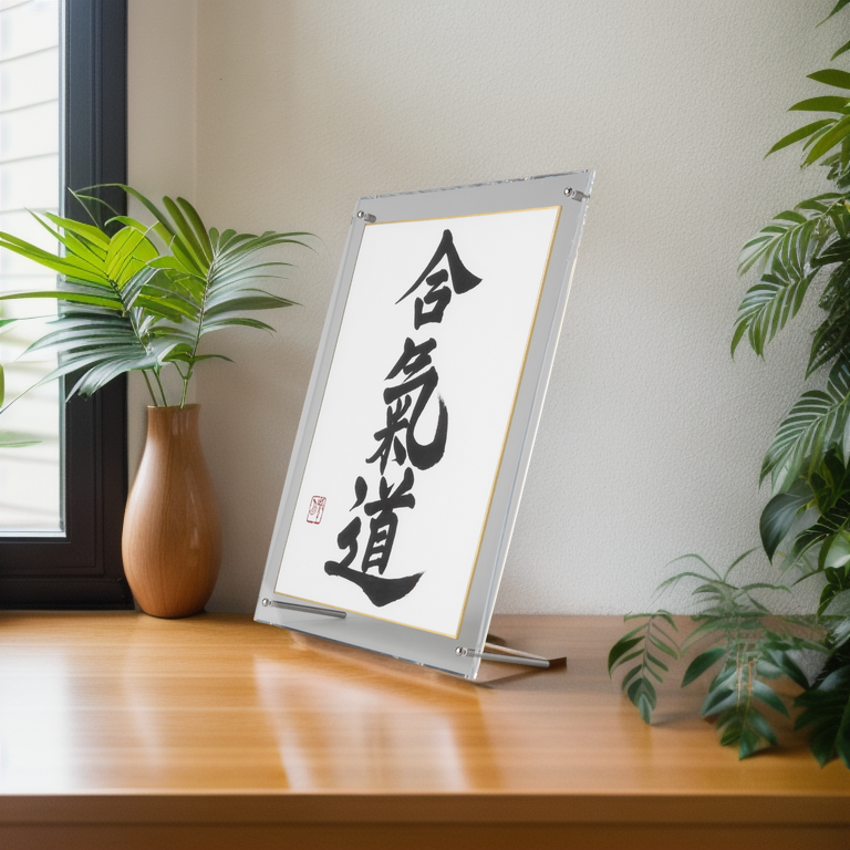 Spirit of "Aikido" - Acrylic Clear Frame (Free Shipping)