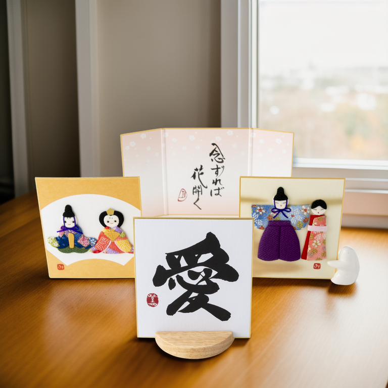 Produit groupé: "Love" sur le thème - illustrations de tissu Shodo et surélevées, Design 2